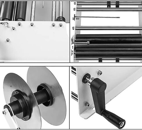 Manual Label Applicator for Round Bottles, 20-40pcs/min, Adjustable for 10-150mm Width & 10-300mm Length Labels, for Food & Beverage in Saudi Arabia