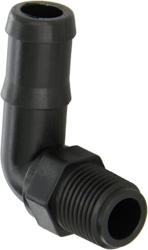 Banjo HB050/075-90 Polypropylene Hose Fitting, 90 Degree Elbow, 1/2" NPT Male x 3/4" Barbed in Saudi Arabia