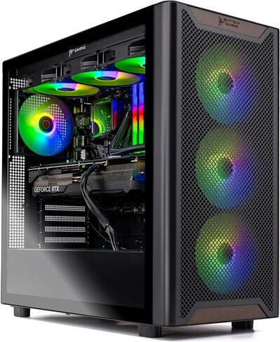 Skytech Viper Gaming PC سطح مكتب ، Ryzen 7 9800x3d 4.7 GHz (5.2 GHz Turbo) ، NVIDIA RTX 5080 16GB ، 2TB NVME SSD ، 64GB DDR5 RAM 6000 RGB ، 850W GOLD ATX 3 PSU ، 360MM ARGB AIO ، WI-FI ، WIN 11 in Kuwait