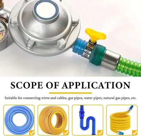 30PCS Stainless Steel Hose Clamps Assortment, 8-29mm Thumb Screw Hose Clamp with Plastic Handle, Adjustable Key-Type Pipe Clamp Set for Automotive Plumbing Securing Hoses in Saudi Arabia