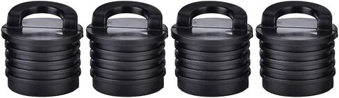 سدادات القوارب ، 4 PCS قوارب زورق قوارب قوارب القوارب Scupper سدادة سدادة استنزاف الثقوب المقابس الملحقات سود in Saudi Arabia