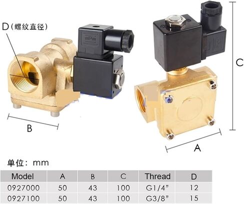 0927700 1.6Mpa Normal Close 2 Way Diaphragm Brass Electric 2 Inch DN50 Inch Water Solenoid Valve 1Pcs(Dc24v-fkm Seal) in Saudi Arabia