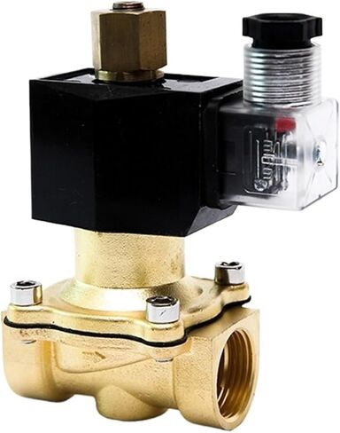 1/4 "1/2" 3/4 "1" 2 "صمام المياه الكهربائية النحاسية المفتوحة عادة 220VAC 24VDC 12VDC 24VAC 110VAC صمام الملف اللولبي المفتوح عادة (12VDC ، 1.5 بوصة) in Kuwait