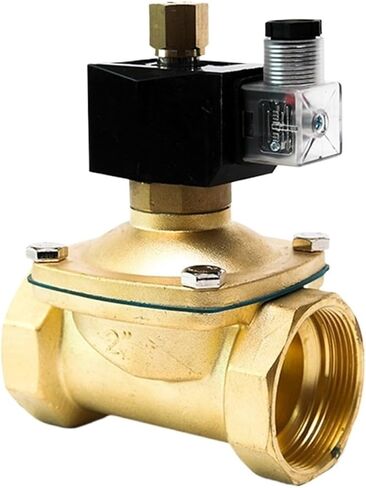 1/4 "1/2" 3/4 "1" 2 "صمام المياه الكهربائية النحاسية المفتوحة عادة 220VAC 24VDC 12VDC 24VAC 110VAC صمام الملف اللولبي المفتوح عادة (12VDC ، 1.5 بوصة) in Kuwait