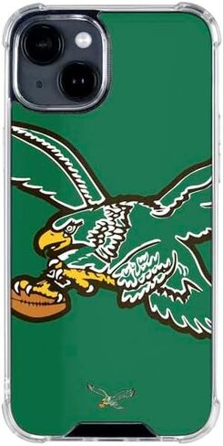 Skinit Clear Phone Case متوافق مع iPhone 14 Plus - تصميم شعار NFL Philadelphia المرخص رسميًا in Saudi Arabia