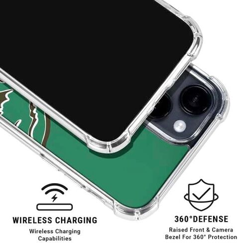 Skinit Clear Phone Case متوافق مع iPhone 14 Plus - تصميم شعار NFL Philadelphia المرخص رسميًا in Saudi Arabia