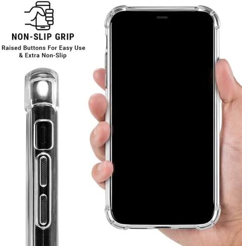 Skinit Clear Phone Case متوافق مع iPhone 15 - تصميم شعار NFL Miami Dolphins المرخص رسميًا in Kuwait