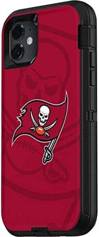 Skinit Decal Skin Compatible with OtterBox Defender iPhone 11 Case - Officially Licensed NFL Tampa Bay Buccaneers Double Vision Design in Saudi Arabia