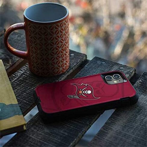 Skinit Decal Skin Compatible with OtterBox Defender iPhone 11 Case - Officially Licensed NFL Tampa Bay Buccaneers Double Vision Design in Saudi Arabia