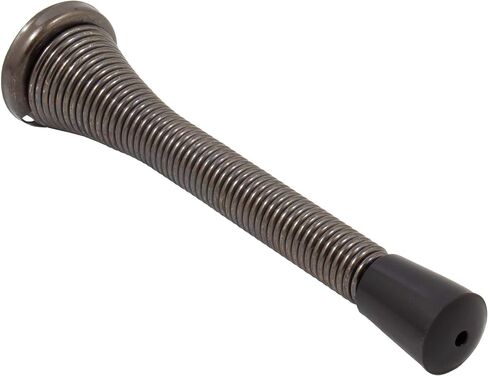 Stone Harbor Hardware Heavy-Duty Spring Door Stop, 4 Inches, Matte Black in Kuwait