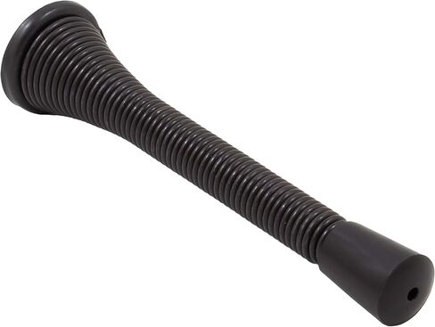 Stone Harbor Hardware Heavy-Duty Spring Door Stop, 4 Inches, Matte Black in Kuwait