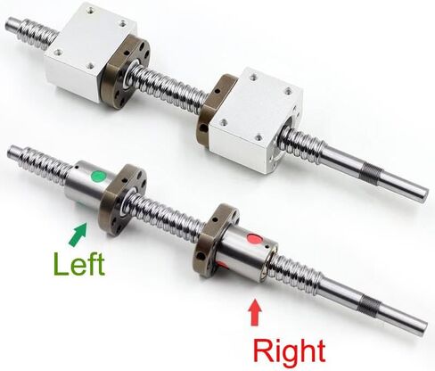 Linear Motion Ball Screw Machine Parts Ball Screw SFU1610 Left-Right Thread 12mm Ball Screw 500mm 800mm 1000mm Ball Screw 16mm Ball Screw Kit(800mm) in Saudi Arabia