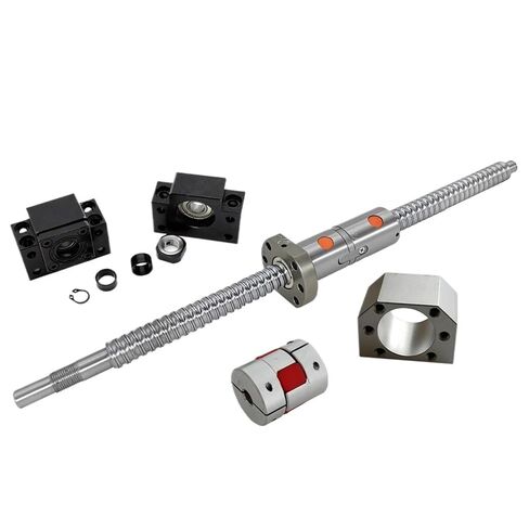 Double nut Ball Screw Control Machine DFU2510 Double Ball Screw 300-1000mm BK20 BF20 Support Jaw Coupling(1000mm) in Kuwait