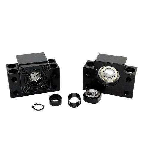 Double nut Ball Screw Control Machine DFU2510 Double Ball Screw 300-1000mm BK20 BF20 Support Jaw Coupling(1000mm) in Kuwait