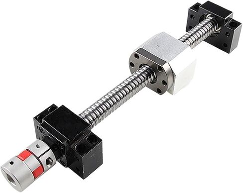 Double nut Ball Screw Control Machine Ball Screw SFU2505 Set 300-1000mm C7 End Machined BKBF20 End Support Coupling Accessories(350mm) in Saudi Arabia