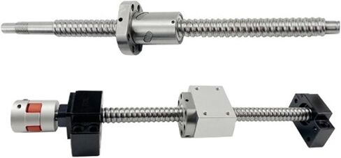 Double nut Ball Screw Control Machine Ball Screw SFU2505 Set 300-1000mm C7 End Machined BKBF20 End Support Coupling Accessories(350mm) in Saudi Arabia