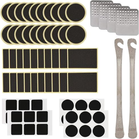 70 Pcs Bike Tire Repair Kit Contains 24 Pcs of Vulcanized Tire Patch in Saudi Arabia
