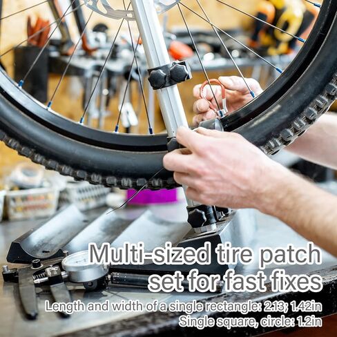70 Pcs Bike Tire Repair Kit Contains 24 Pcs of Vulcanized Tire Patch in Saudi Arabia