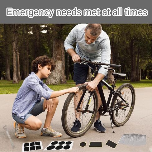 70 Pcs Bike Tire Repair Kit Contains 24 Pcs of Vulcanized Tire Patch in Saudi Arabia