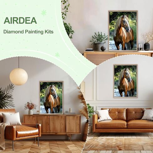 AIRDEA Diamond Art Paintings Kits for Adults,Fish DIY Gem Art Kits for Beginner,12x16 in,Big Fish,Round Full Drill in Saudi Arabia