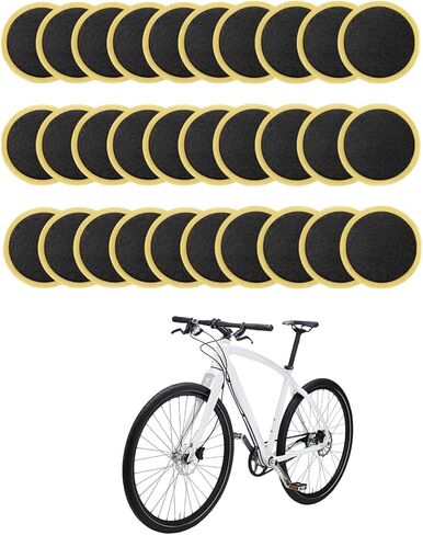 30 Pcs Bycicles Inner Tube Puncture Patches Glueless Tire Puncture Repair Patches for Motorcycle Road Mountain Bicycles Tire Puncture Patches Repair Simple Self Adhesive Bicycles Tire Repair Kits in Saudi Arabia