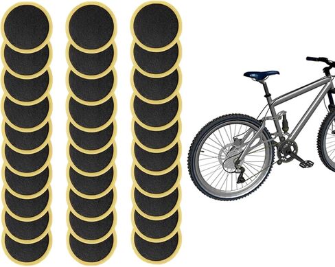 30 Pcs Bycicles Inner Tube Puncture Patches Glueless Tire Puncture Repair Patches for Motorcycle Road Mountain Bicycles Tire Puncture Patches Repair Simple Self Adhesive Bicycles Tire Repair Kits in Saudi Arabia