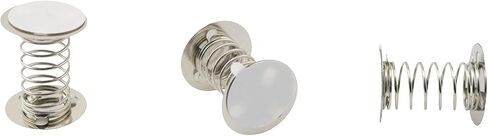 TAODAN 16PCS Double Sides with Adhesive Spring Base 2cm 304 Stainless Steel Accessories Spring Base DIY Toys Decorative Ornaments Shaking Head Supplies Production Accessories in Saudi Arabia