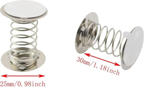 TAODAN 16PCS Double Sides with Adhesive Spring Base 2cm 304 Stainless Steel Accessories Spring Base DIY Toys Decorative Ornaments Shaking Head Supplies Production Accessories in Saudi Arabia