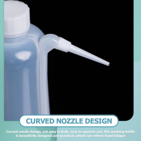 Wide Mouth Wash Bottle 2pcs Squeezable Wash Bottle Safety 500ml Tattoo Squeeze Lab Squeeze for Cleaning in Saudi Arabia