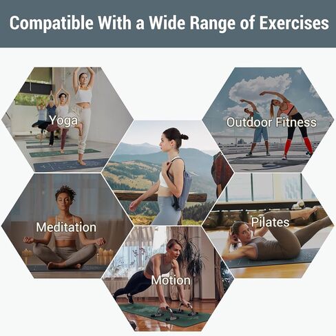 Avoalre قابلة للطي يوجا حصيرة السفر - 72 "L x 24" W × 3 مم الحصير الصالة الرياضية غير المنزلق - بيلاتيس المحمولة للنساء ممارسة اللياقة البدنية مع حقيبة حمل السفر in Kuwait