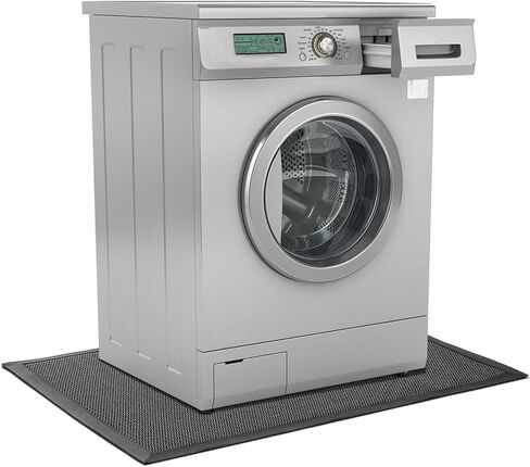 Nuanchu 10mm x 59 x 36in Extra Large and Thick Mat for Under Washer and Dryer, Waterproof Floor Pad, Laundry Machine Non-Slip Shockproof Pad for Floor Protection, Shock Absorbing, Noise Reducing in Saudi Arabia