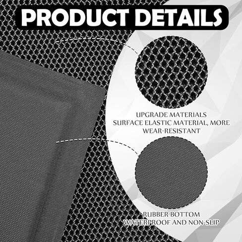 Nuanchu 10mm x 59 x 36in Extra Large and Thick Mat for Under Washer and Dryer, Waterproof Floor Pad, Laundry Machine Non-Slip Shockproof Pad for Floor Protection, Shock Absorbing, Noise Reducing in Saudi Arabia