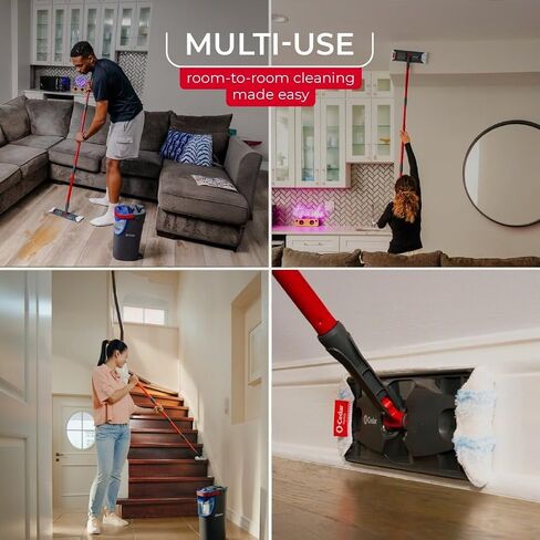 O-Cedar H2PRO MOP PADS (حزمة 6) | آلة قابلة للغسل | قابل لإعادة الاستخدام | بدائل رأس ميكروفيات ممسحة in Saudi Arabia