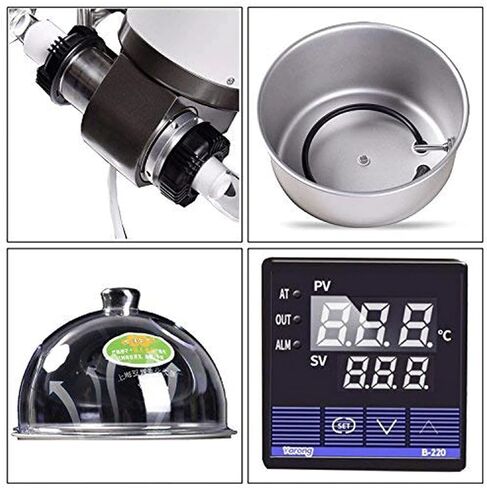 ASSICON High Performance Lab Industry Distillation Purification Rotary Evaporator w/Motor Lift, Digital Heating Bath for Laboratories Families Research Centers in Saudi Arabia