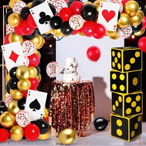 Zhanmai 144 PCS Poker Favor Boxes Casino Thief Party Decorations Jumbo Play Card in Saudi Arabia