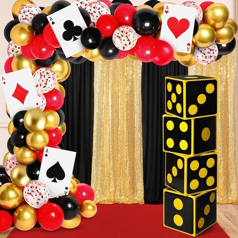 Zhanmai 144 PCS Poker Favor Boxes Casino Thief Party Decorations Jumbo Play Card in Saudi Arabia