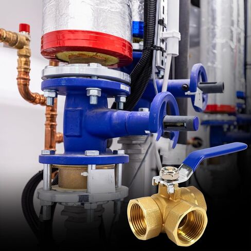 3 طريق صمام 1 بوصة DN25 صمام الكرة النحاسية T Port T-Ty-Ty-Type Three-Way TAP Port NPT صمام أنابيب الخيط الإناث لزيت الماء والبخار in Saudi Arabia