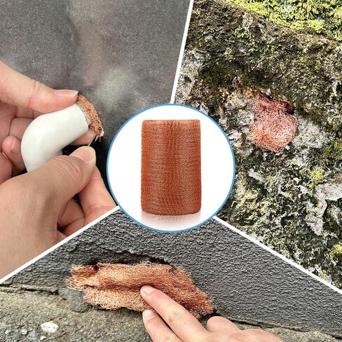Copper Mesh 5in X 32FT, 2 Roll Copper Fill Fabric Perfect for Hole Blocking, Gap Blocker Fill, Gardening & Sealing Water Opening in Saudi Arabia