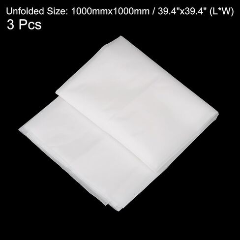uxcell 3pcs 50 Micron Paint Nylon Mesh Filter Woven Net Sheet Filter Cloth for Paint, Home Brewing (39"x39") in Kuwait