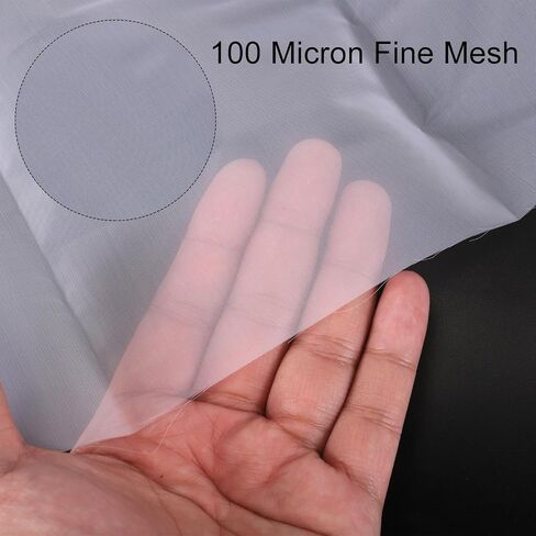 uxcell 3pcs 50 Micron Paint Nylon Mesh Filter Woven Net Sheet Filter Cloth for Paint, Home Brewing (39"x39") in Kuwait