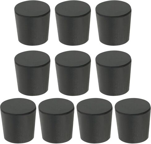 Patikil Solid Rubber Stoppers 000#، 10 حزمة مدبب مختبر سدادات من المطاط السدادات المختبر أنبوب اختبار الأنبوب لختم أنبوب الماء قارورة ، أسود in Saudi Arabia