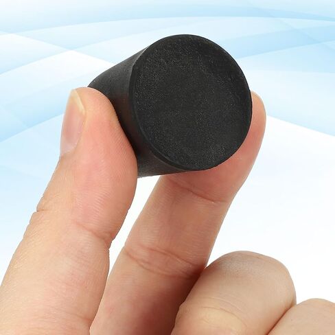 Patikil Solid Rubber Stoppers 000#، 10 حزمة مدبب مختبر سدادات من المطاط السدادات المختبر أنبوب اختبار الأنبوب لختم أنبوب الماء قارورة ، أسود in Saudi Arabia
