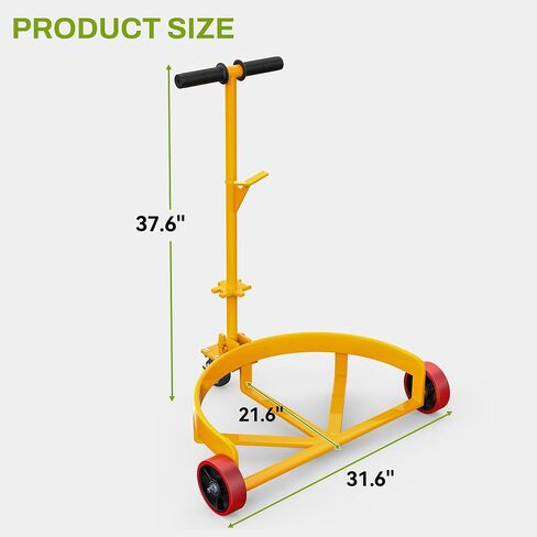 AutoSaver88 1200 رطل Drum Dolly 55 جالون ، برميل شاق الدعامة مع مقبض مضاد للانزلاق و 3 عجلات (1 sweivel ، عجلتان صلبان) مع الفرامل in Saudi Arabia
