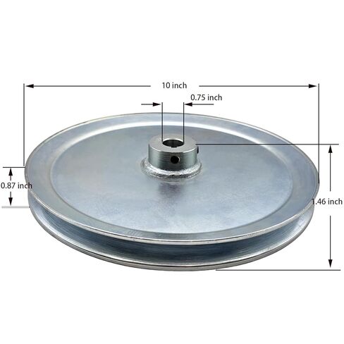 AB1000-3/4 Single Groove Web Sheaves,10" OD 3/4 inch bore v Belt Pulley,Motor Pulley Carbon Steel for A B 5L 4L V-Belts in Saudi Arabia