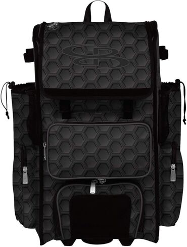 Boombah Rolling Superpack 2.0 3DHC Baseball/Softball Gear Bag - 23-1/2 "X 13-1/2" × 9-1/2 " - ألوان متعددة - مقبض تلسكوبي ويحمل 4 مضارب - نسخة بعجلات in Saudi Arabia