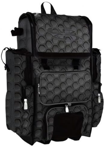 Boombah Rolling Superpack 2.0 3DHC Baseball/Softball Gear Bag - 23-1/2 "X 13-1/2" × 9-1/2 " - ألوان متعددة - مقبض تلسكوبي ويحمل 4 مضارب - نسخة بعجلات in Saudi Arabia
