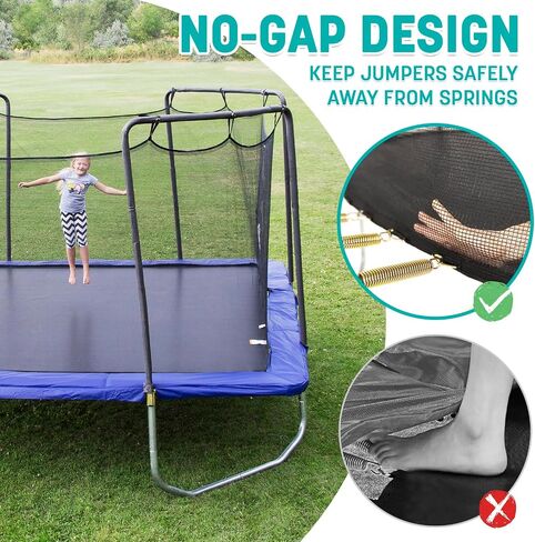 Skywalker Trampolines 9ft 14ft 15ft 15ft مع العلبة ، غطاء وسادة الربيع ، حصيرة القفز الثقيلة ، Trampoline المعتمد ASTM للأطفال والمراهقين in Saudi Arabia