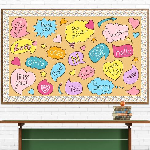 72 قدمًا أسود أبيض متمرب خط الحدود لمكاتب Bulletin School Device School Office Home Wall Décoration in Kuwait