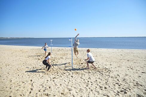 7 FT - World’s First Sports Game to Mash Volleyball & Basketball - Setup in Seconds - Quick & Easy to Learn Full Court Volleyball & Basketball Game - Fun to Play - for All Ages in Saudi Arabia