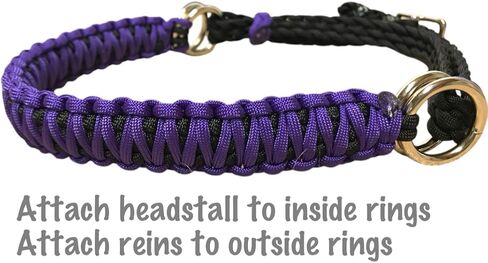 purple side pull hackamore bitless bridle attachment horse tack in Saudi Arabia